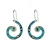 Firefly Spiral Earrings in Ice