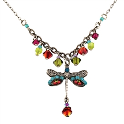 Firefly Dragonfly Necklace in Multi-color