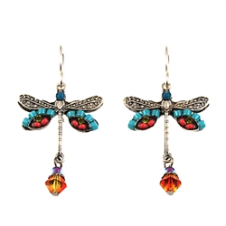 Firefly Dragonfly Earrings in Multi-color
