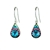 Firefly Teardrop Earrings in Blue Zircon