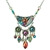 Firefly Botanical Dangles Necklace in Multi-color