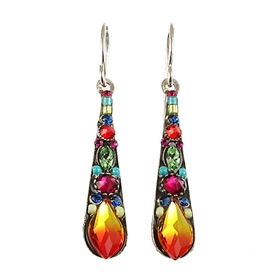 Firefly Gazelle Medium Drop Earrings in Flame Multi-color