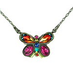 Firefly Butterfly Necklace in Multi-color