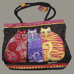 Laurel Burch Bag-Feline Friends