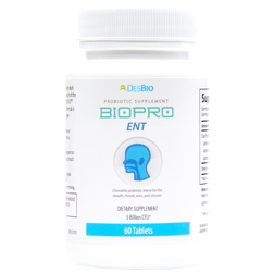 BioPro ENT provides a combination of clinically-studied probiotic strains shown to support the health of the teeth, gums, ears, and sinuses.