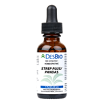 For the temporary relief of symptoms related to Streptococcus such as rash, nausea, body aches, rage, anxiety, and impulsivity.