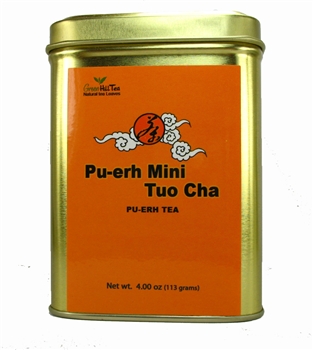 Puerh Tuo Cha   4.00 OZ Tea Tin