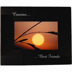 Engravable Black Photo Frame 4X6