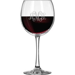 Personalized Large Balloon Red Wine Glass