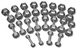 Cast Iron Hex Dumbbells (5-50 lb set)