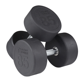 body solid Commercial Rubber Round Dumbbells