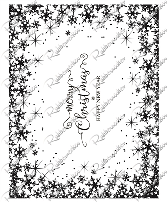 3465 Snowflake Frame with Phrase