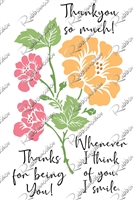 3478 Floral Embrace With mask Stencil