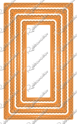 5427D Mini Slimline Tabbed Scallop Stitch