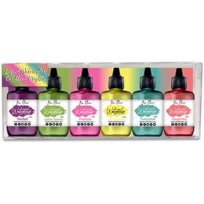 Liquid Watercolor Caribbean 6 pack