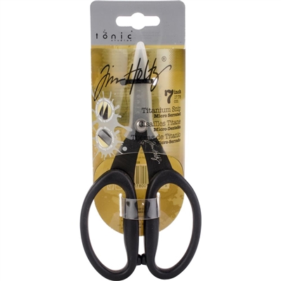 Tim Holtz Non-Stick Titanium Micro Serrated Scissors 7"