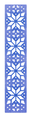 b924 Classic Snowflake Border