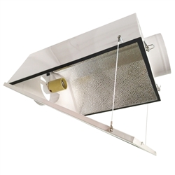 Hydro Crunch Large Air Cooled with 6-inch Duct & Glass Panel Grow Light Reflector