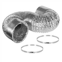 Hydro Crunch 10" Aluminum Ducting w/ Ducting Clamps