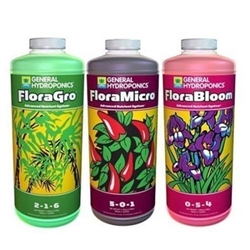 General Hydroponics Flora Series 16 Oz - FloraGro, FloraBloom, and FloraMicro