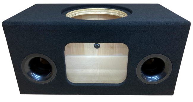 Concept Enclosures -   Custom Ported Sub Enclosure Box for 15" Skar ZVX-15v2 ZVX with Plexiglass BIRCH