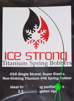 Ice Strong Titanium (Tie On) Spring Bobbers