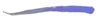 Little Atom Wedgees Plastic Tails - 6pk - 24 Atomic Glow Purple