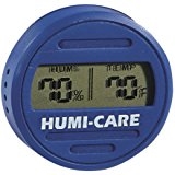 Humi-Care Black Ice Round Digital Hygrometer