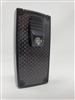 Rocky Patel Double Flame Nero Lighter - Black and Black Carbon Fiber Plate