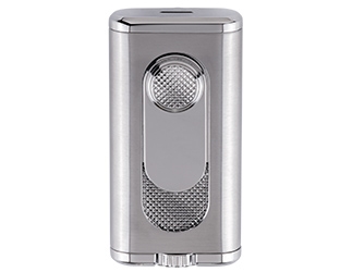 Xikar Verano Single Flat Flame Lighter - Silver