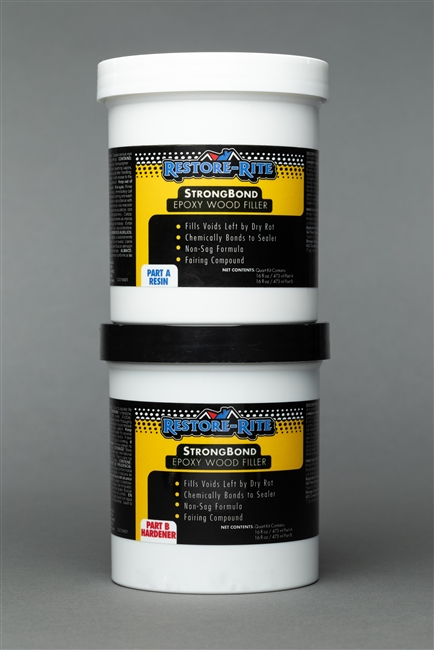 StrongBond Epoxy Wood Filler 1 Quart Kit