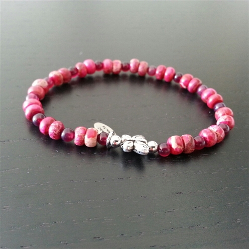 Pink Gemstone Bracelet