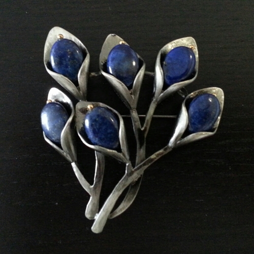 Lapis Lazuli Luxury Brooch