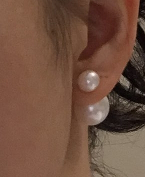 (2nd Reorder) White Both Pearl Earring