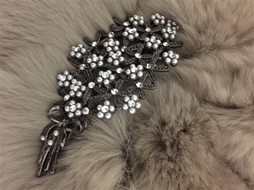 (Pre-Order) Pearl and Cubic Flower Hair Pin (will ship within 1~2 weeks)