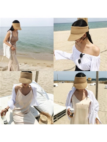 UV Jasa Sun Cap (Black/DarkBeige/LightBeige/White/Brown) (will ship within 1~2 weeks)