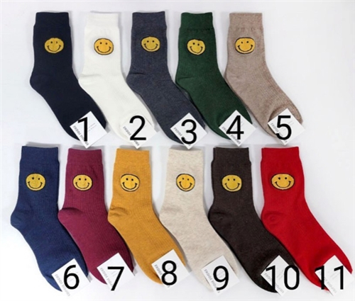 Best Seller!!! Smile Socks (1~11) (will ship within 1~2 weeks later)