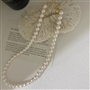 8mm Pearl Necklace (extended line : Gold/Silver) (will ship within 1~2 weeks)