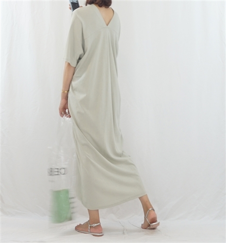 (Best; 3rd Reorder) Mint Both Side V Neck Stylish Dress (will ship within 1~2 weeks)