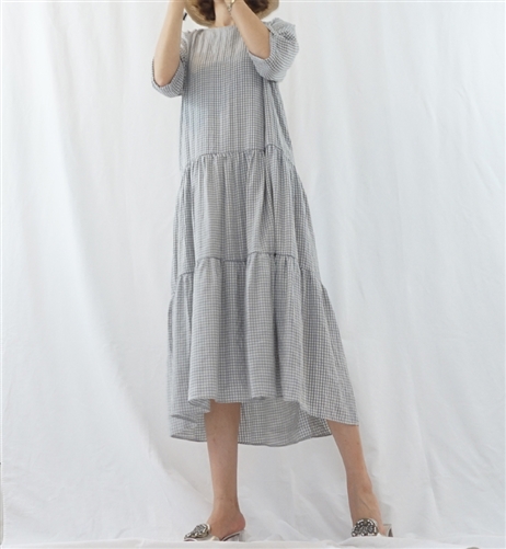 (Best; 2nd Reorder) Lavender Gingham Dress