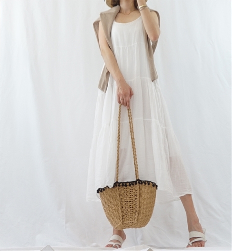 (Best; 2nd Reorder) White Summer Cancan Dress (ì•ˆê°ìžˆì–´ì„œ ë¹„ì¹˜ì§€ ì•Šì•„ìš”.)
