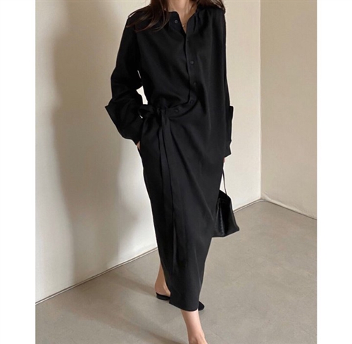 Lemaire Dress - Black (will ship within 1~2 weeks)