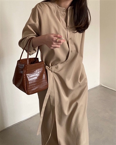 Lemaire Dress - Beige (will ship within 1~2 weeks)
