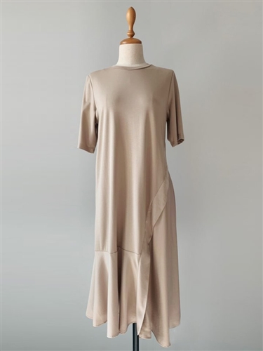 Wrap Dress (Beige/Black/Khaki) (will ship within 1~2 weeks)