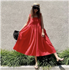 Red Summer Soft Dress (will ship within 1~2 weeks)
