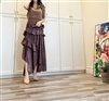Brown Ruffle Dress (will ship within 1~2 weeks)