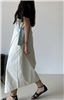 Cream French Wrap Dress (will ship within 1~2 weeks)