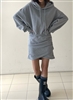 Gray Iro Hooded Jersey Dress (will ship within 1~2 weeks)