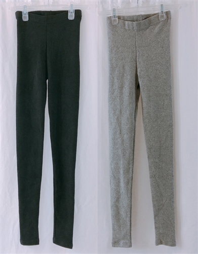 (Event; Final Sale) Slim Kimo Leggings Charcoal + Black Set 211