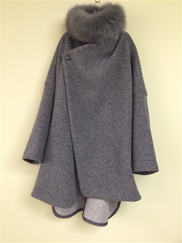 (Pre-Order) Gray Luxe Wool 80% Light Weight Coat (will ship within 1~2 weeks)